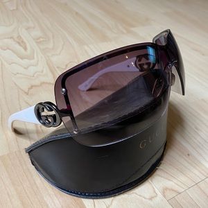 Gucci GG 2797 Ruthenium Grey Shield Sunglasses